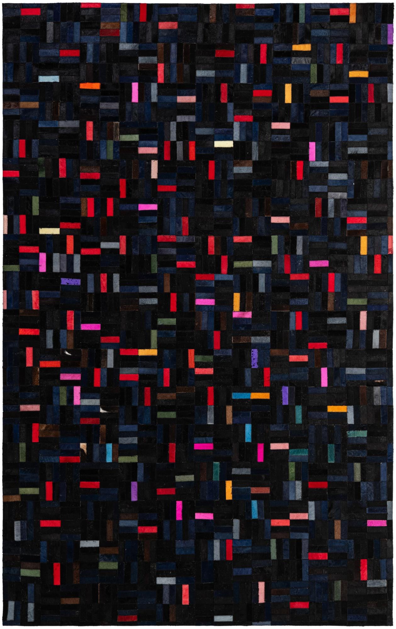 5' 1 x 8' 1 Cowhide - Patchwork Rug