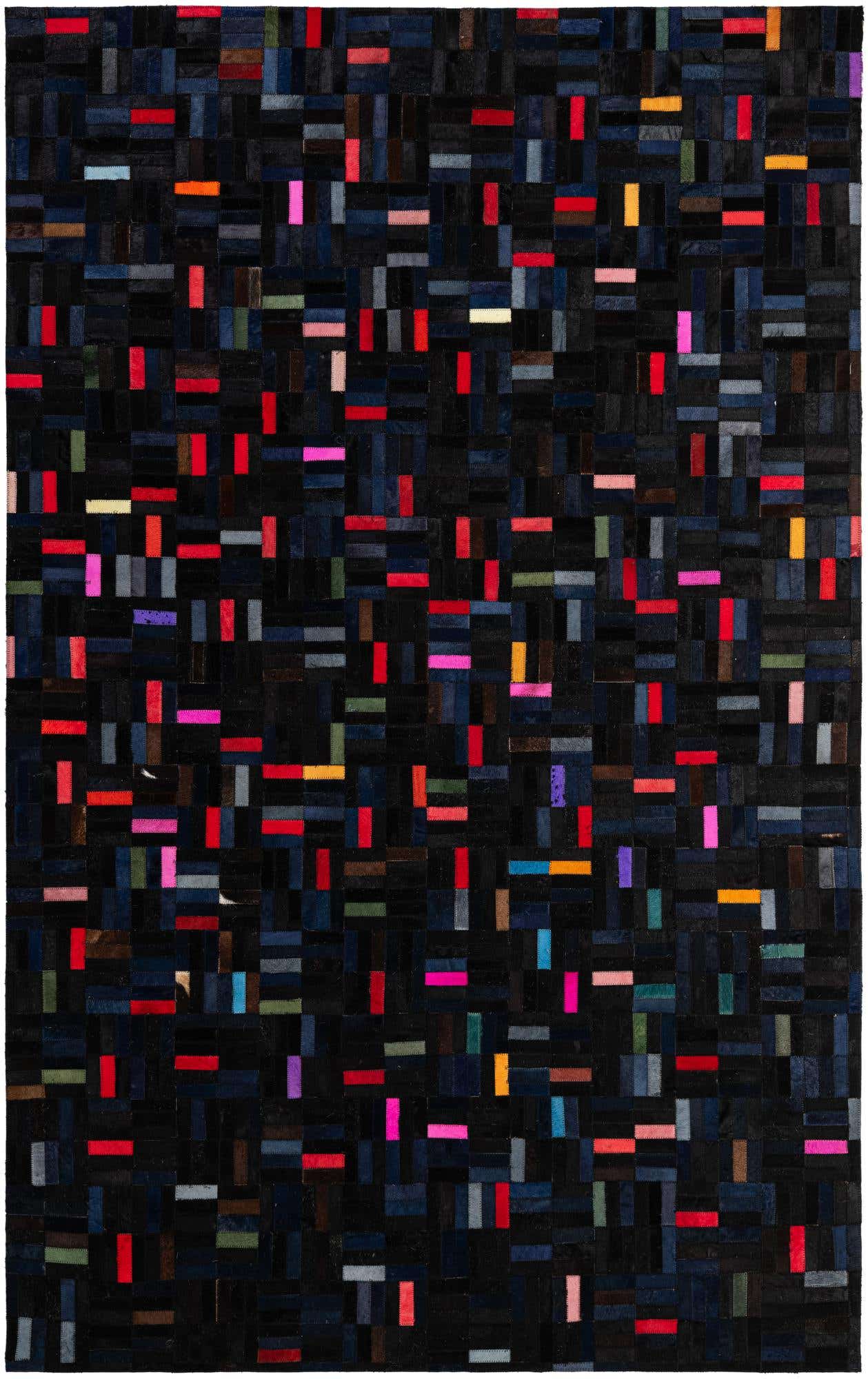 5' 1 x 8' 1 Cowhide - Patchwork Rug