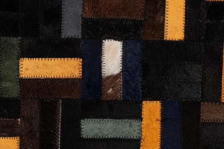5' 1 x 8' Cowhide - Patchwork Rug