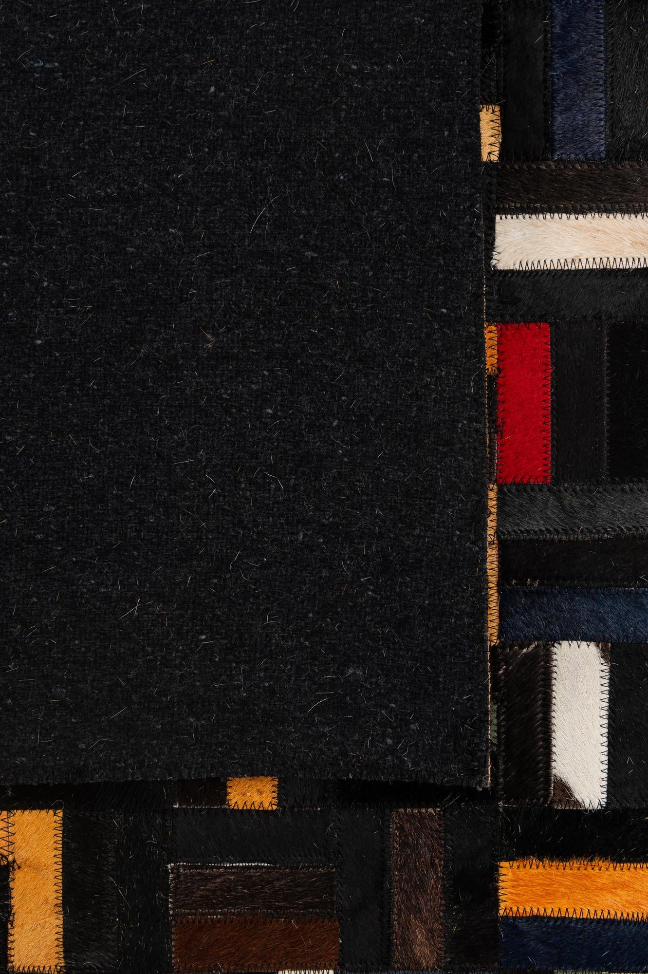 5' 1 x 8' Cowhide - Patchwork Rug
