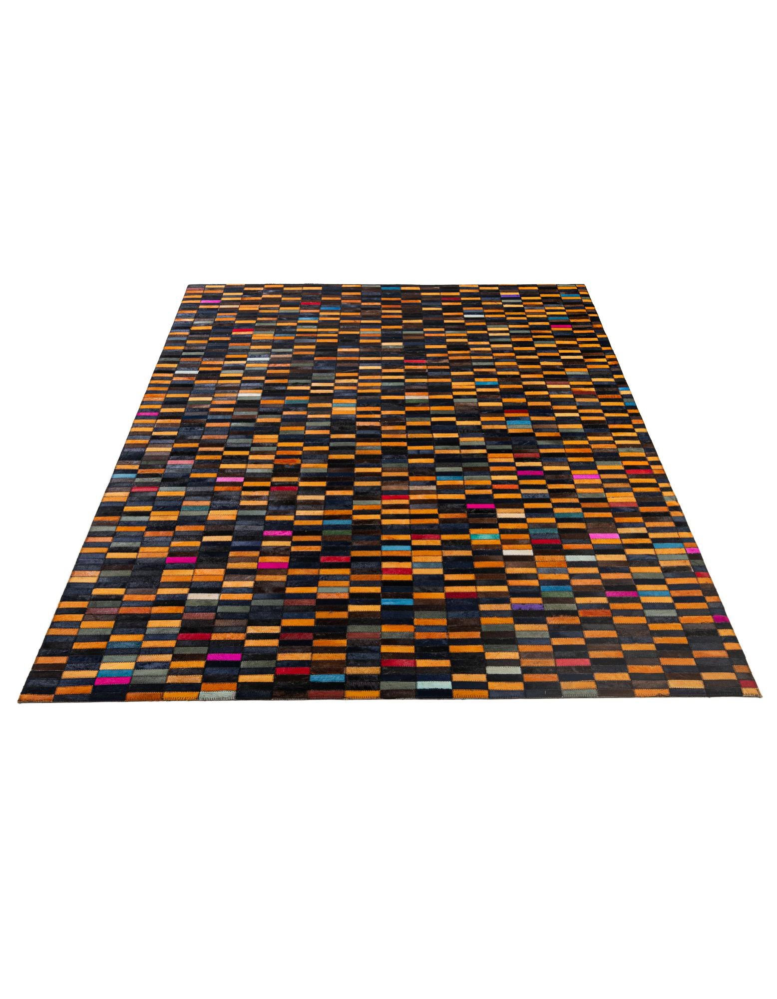5' 2 x 7' 11 Cowhide - Patchwork Rug