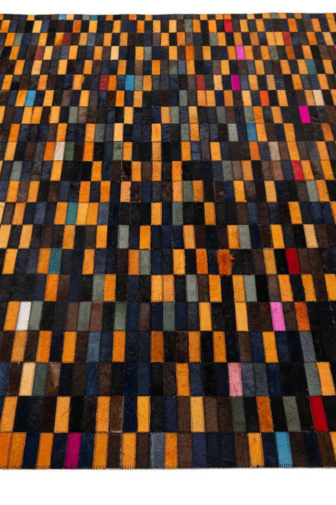 5' 2 x 7' 11 Cowhide - Patchwork Rug