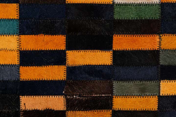 5' 2 x 7' 11 Cowhide - Patchwork Rug