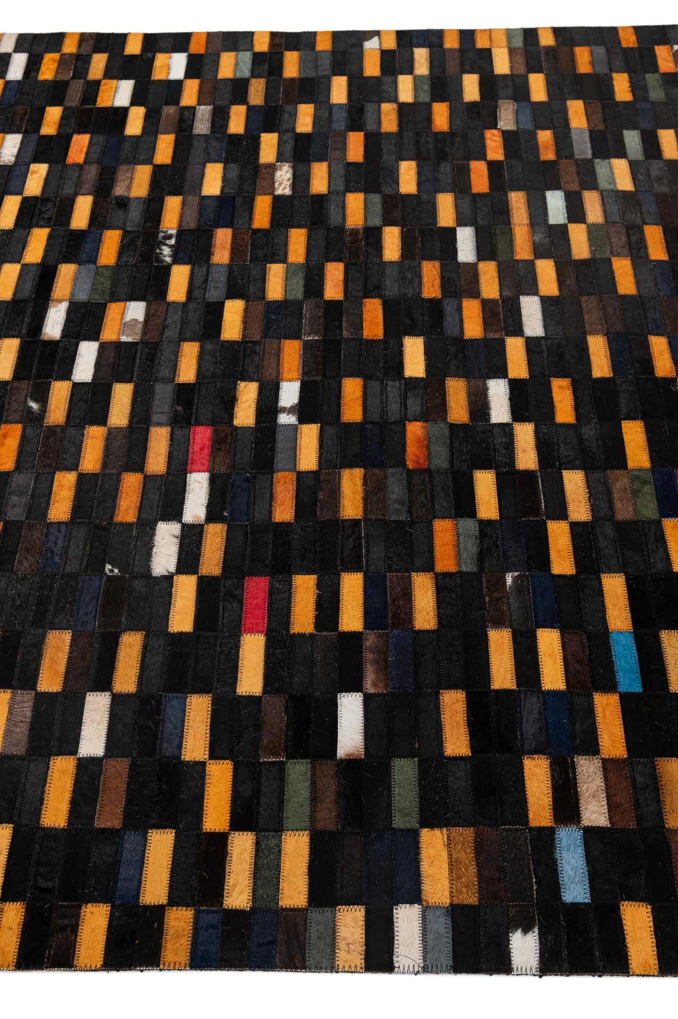 5' 2 x 7' 11 Cowhide - Patchwork Rug