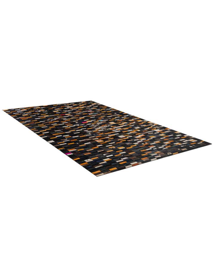 4' 11 x 8' Cowhide - Patchwork Rug