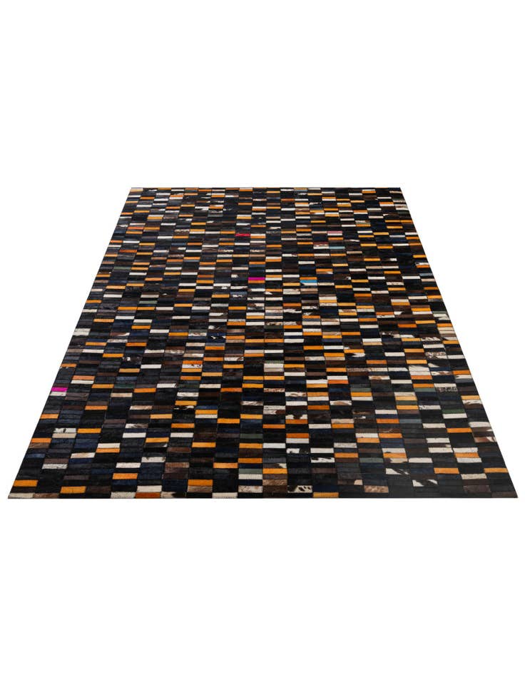 Detail image of 4' 11 x 8' Cowhide - Patchwork Rug