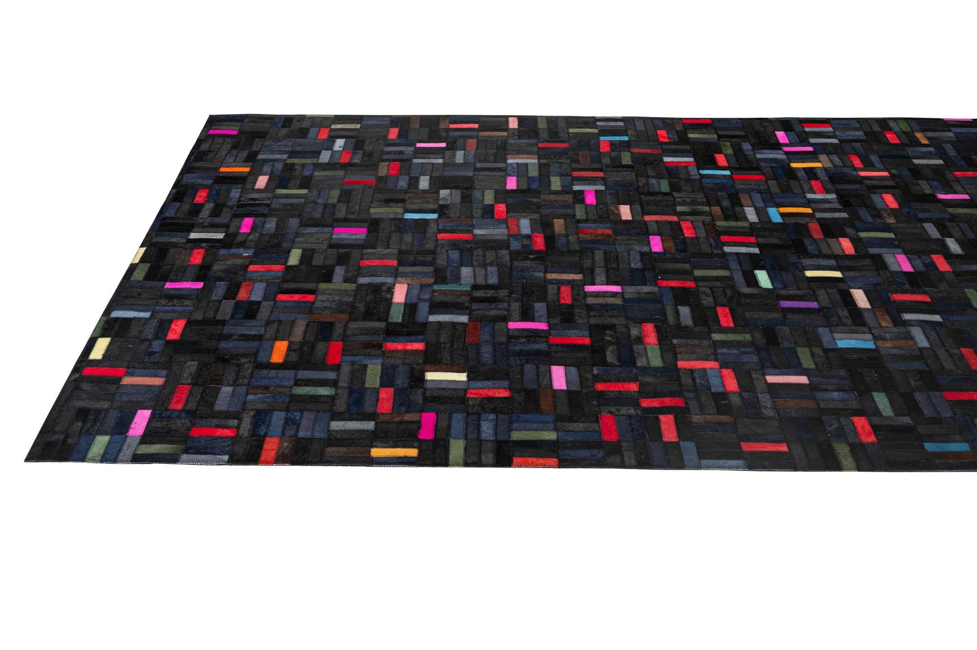 5' 1 x 8' Cowhide - Patchwork Rug