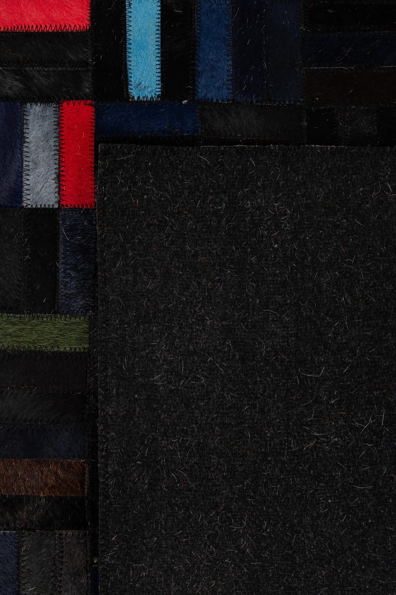5' 1 x 8' Cowhide - Patchwork Rug
