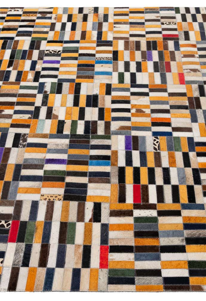 4' 11 x 7' 11 Cowhide - Patchwork Rug