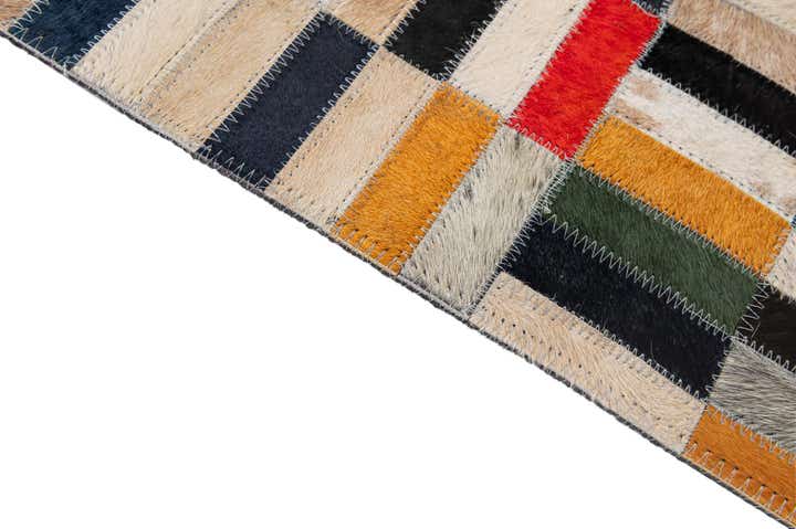 4' 11 x 7' 11 Cowhide - Patchwork Rug