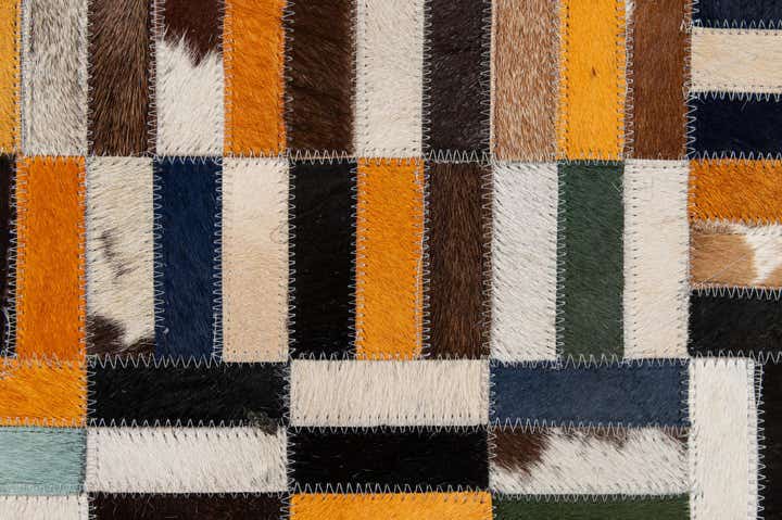 4' 11 x 7' 11 Cowhide - Patchwork Rug