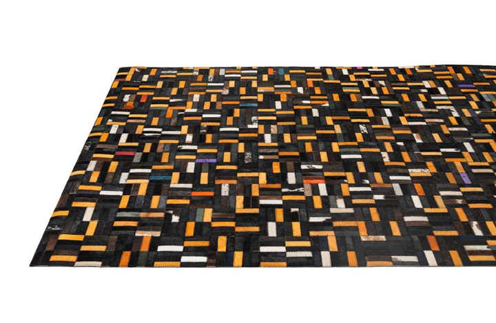 5' 1 x 8' Cowhide - Patchwork Rug