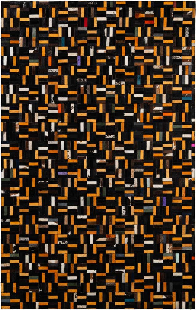 5' 1 x 8' Cowhide - Patchwork Rug