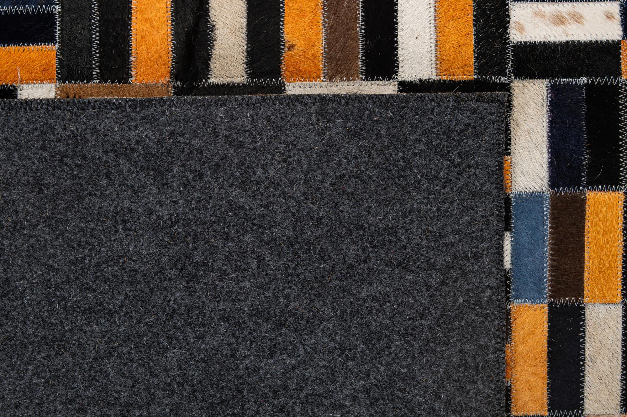 5' 1 x 8' Cowhide - Patchwork Rug