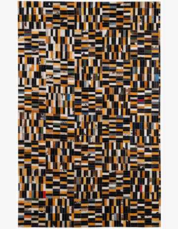 5' 1 x 8' Cowhide - Patchwork Rug
