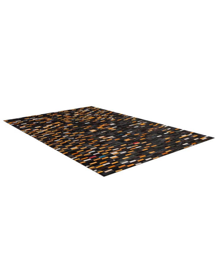 Detail image of 5' 1 x 8' 1 Cowhide - Patchwork Rug