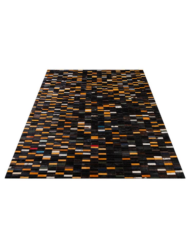 Detail image of 5' 1 x 8' 1 Cowhide - Patchwork Rug