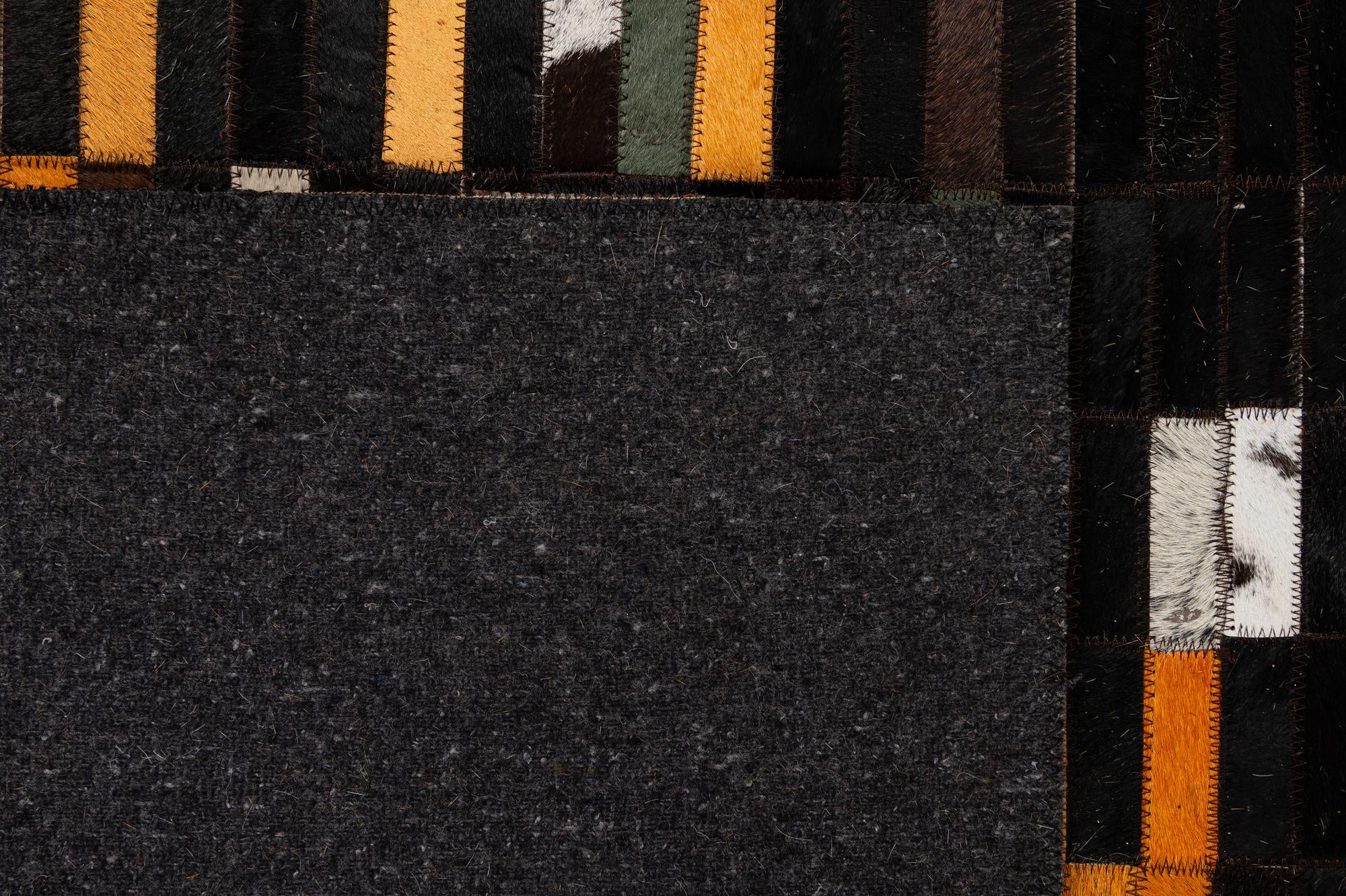 5' 1 x 8' 1 Cowhide - Patchwork Rug