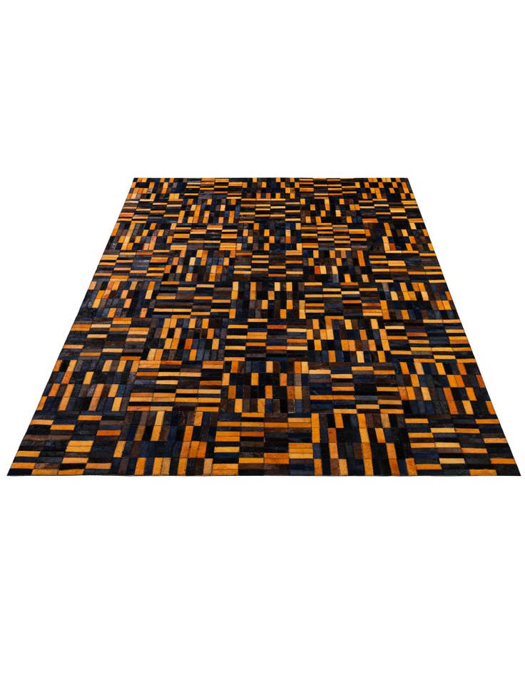 Detail image of 4' 11 x 7' 11 Cowhide - Patchwork Rug