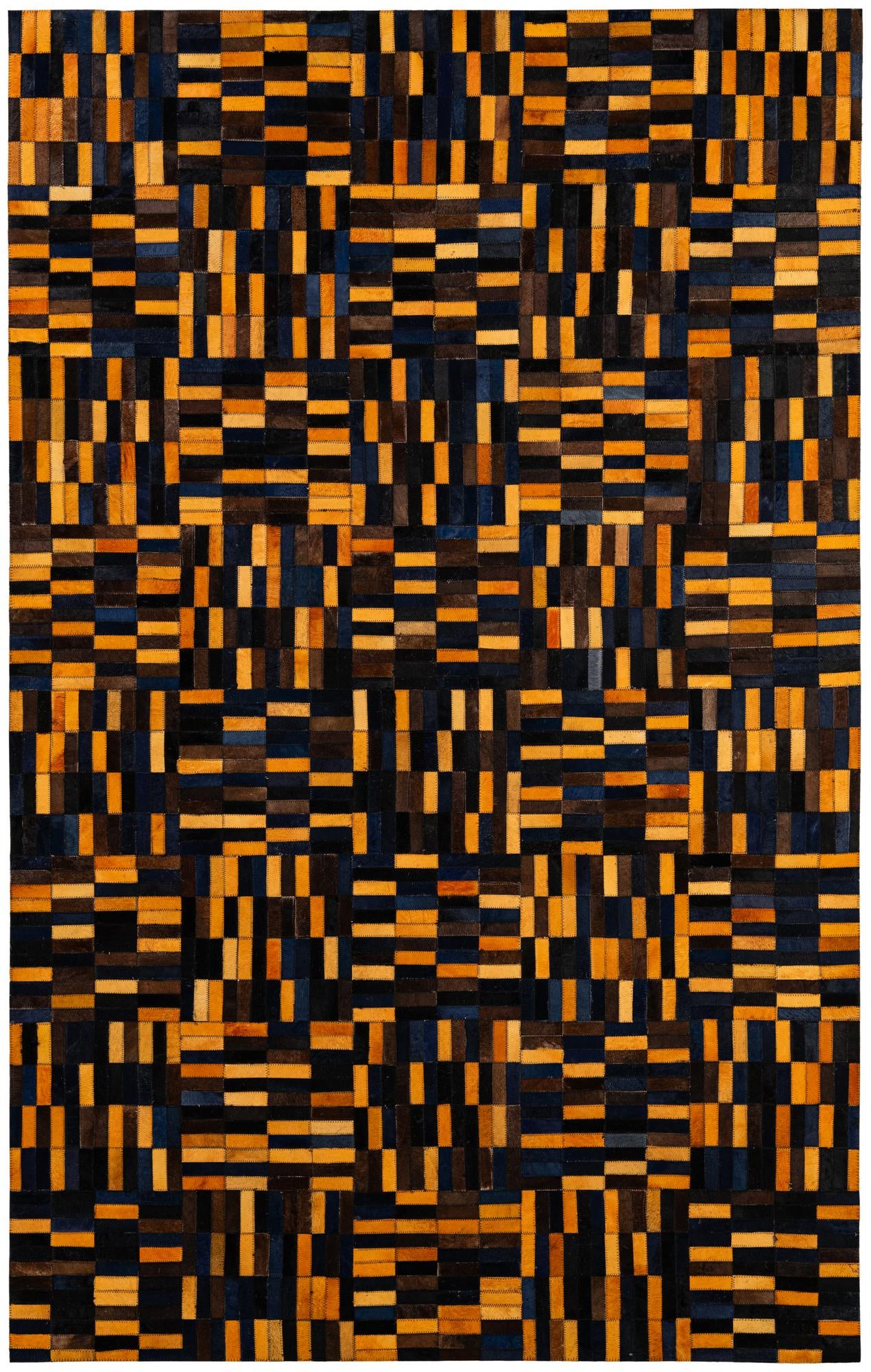 4' 11 x 7' 11 Cowhide - Patchwork Rug