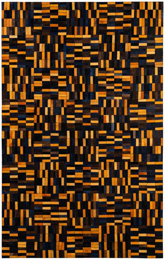 4' 11 x 7' 11 Cowhide - Patchwork Rug