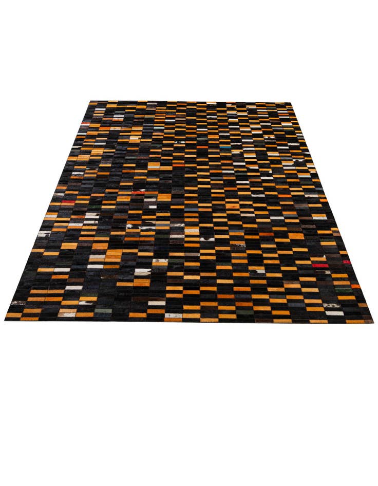 Detail image of 5' 1 x 7' 11 Cowhide - Patchwork Rug