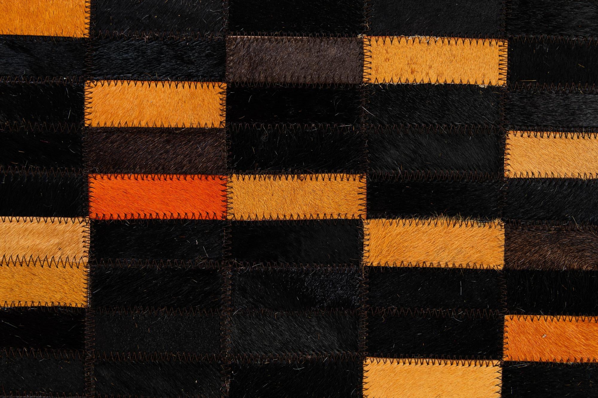 5' 1 x 7' 11 Cowhide - Patchwork Rug