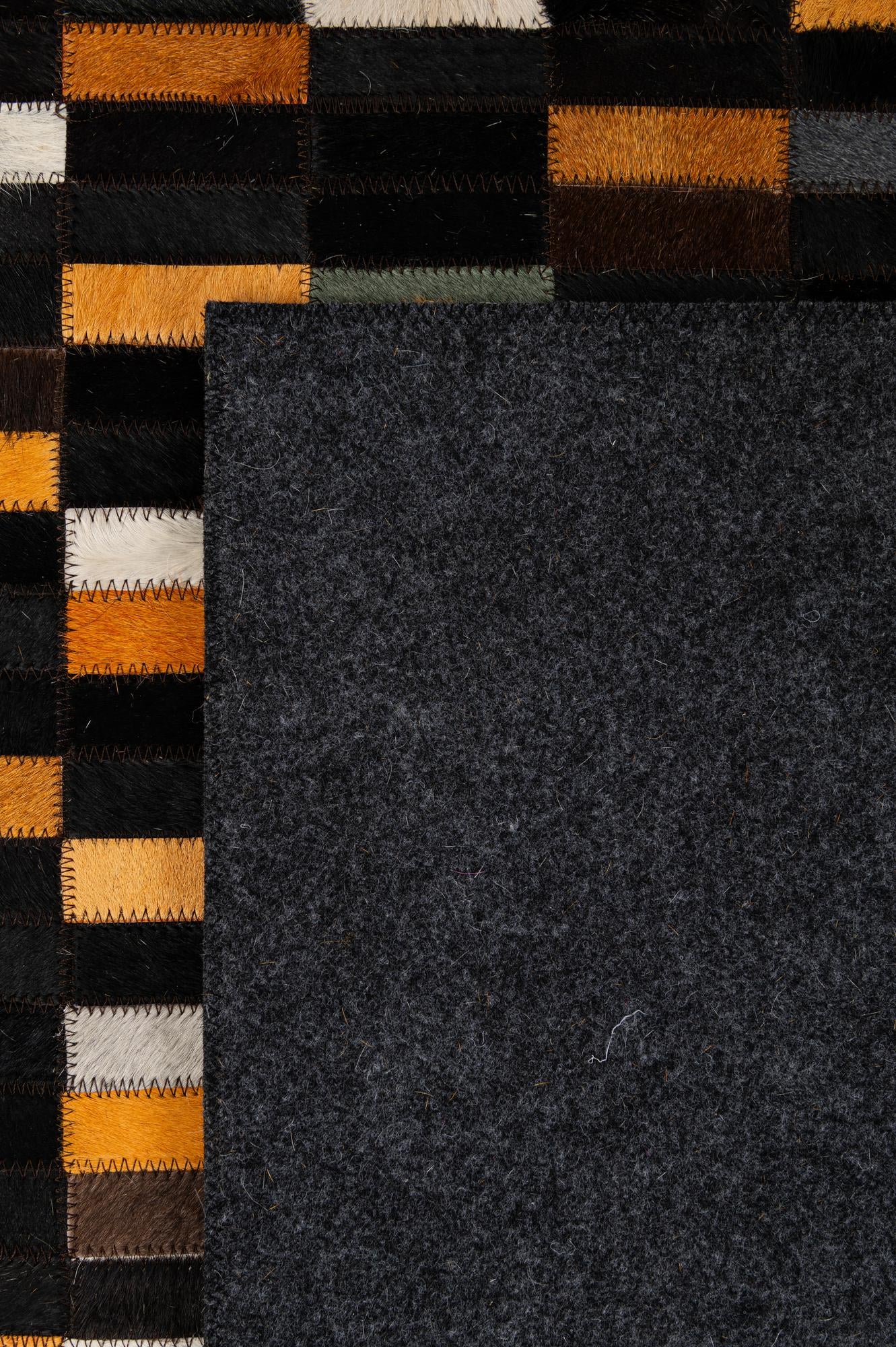 5' 1 x 7' 11 Cowhide - Patchwork Rug