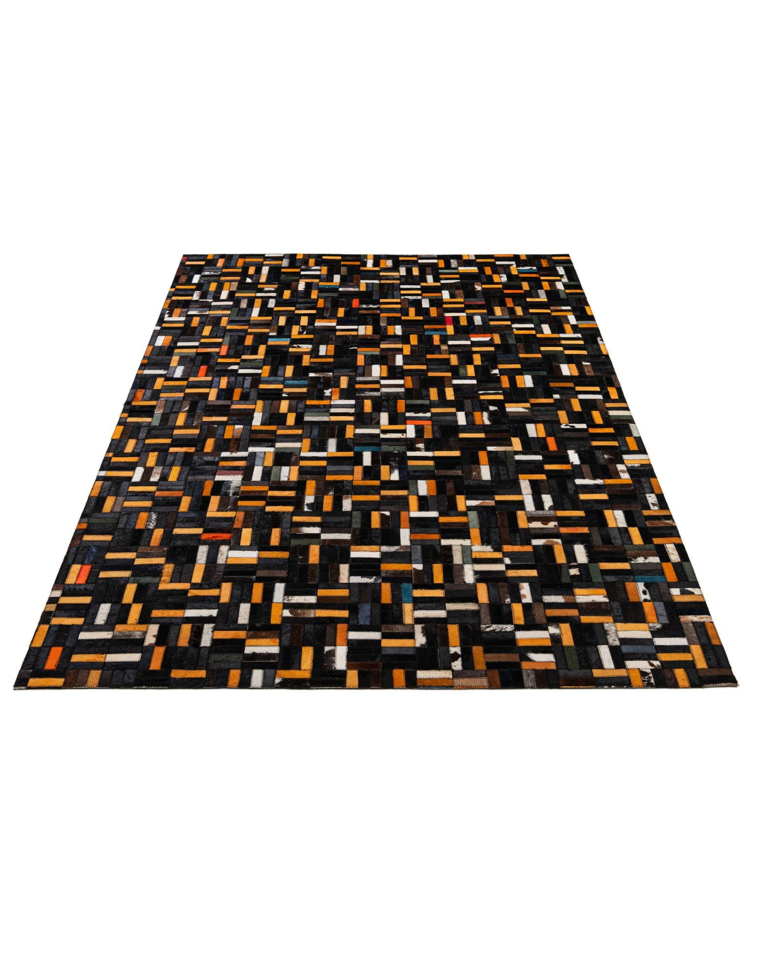5' 1 x 8' Cowhide - Patchwork Rug