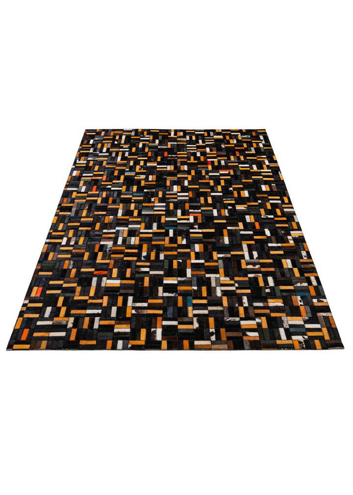 5' 1 x 8' Cowhide - Patchwork Rug