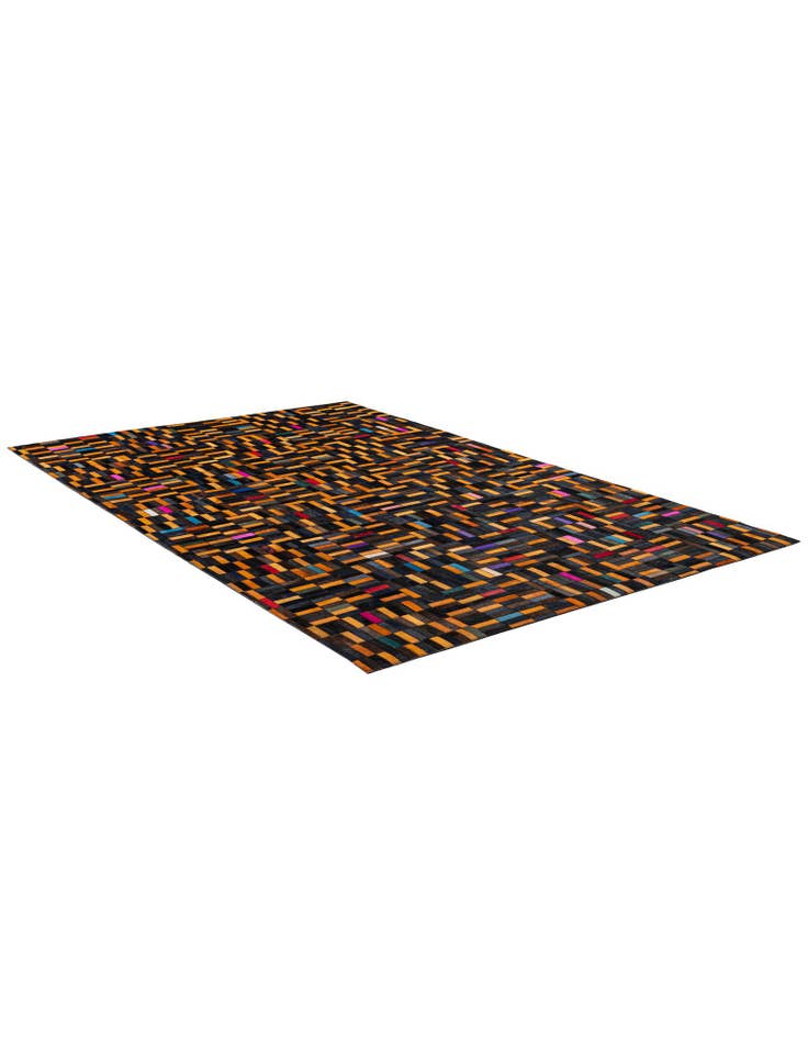 Detail image of 5' 1 x 8' 1 Cowhide - Patchwork Rug
