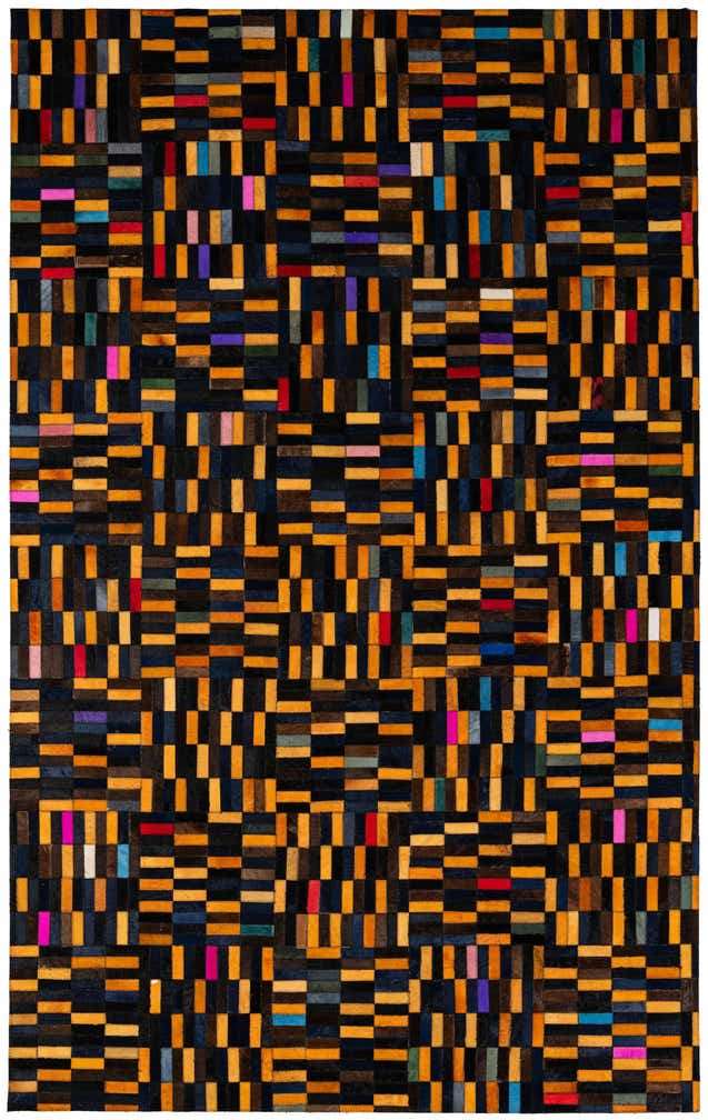 5' 1 x 8' 1 Cowhide - Patchwork Rug