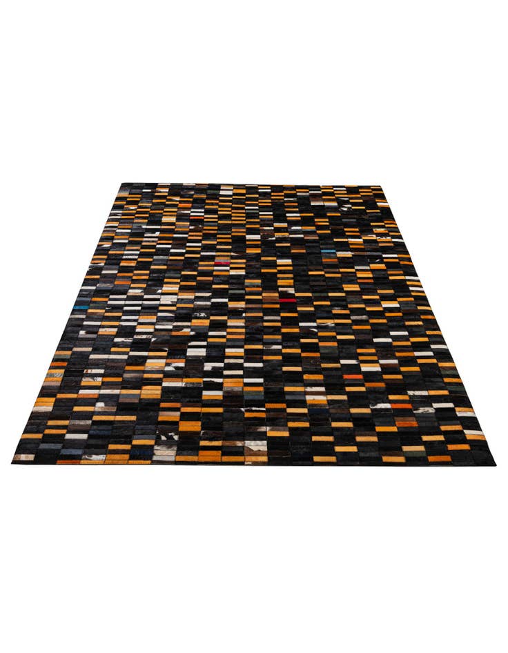 Detail image of 5' 3 x 8' Cowhide - Patchwork Rug