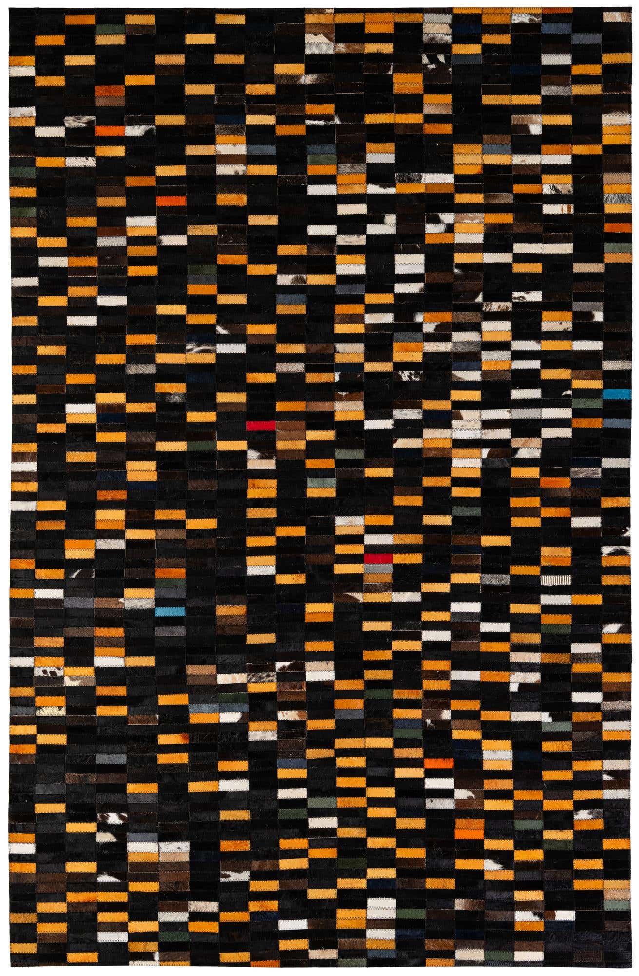5' 3 x 8' Cowhide - Patchwork Rug