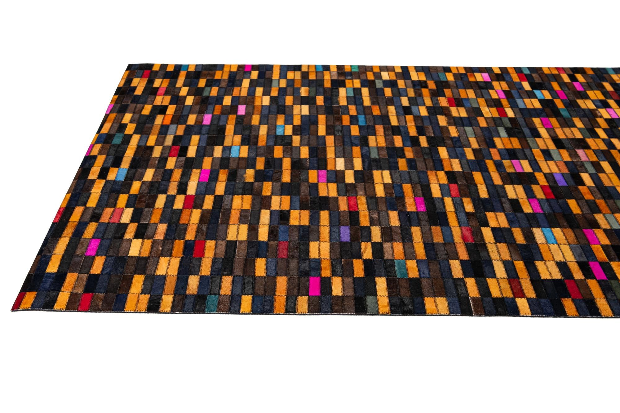 5' x 8' Cowhide - Patchwork Rug
