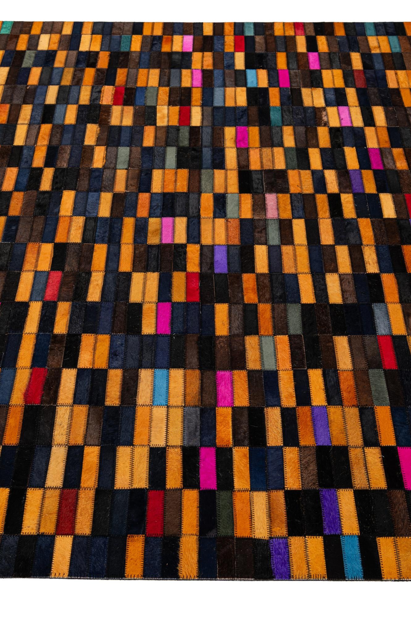 5' x 8' Cowhide - Patchwork Rug