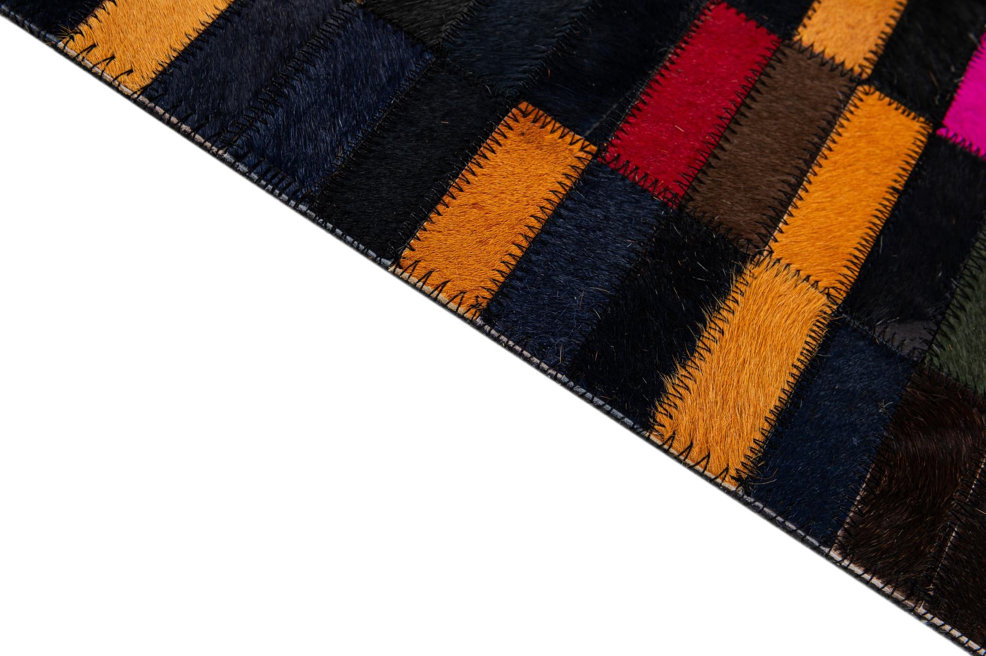 5' x 8' Cowhide - Patchwork Rug