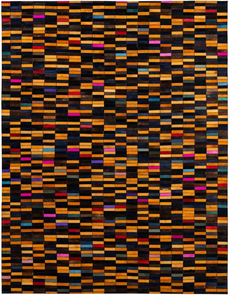 Detail image of 5' x 8' Cowhide - Patchwork Rug