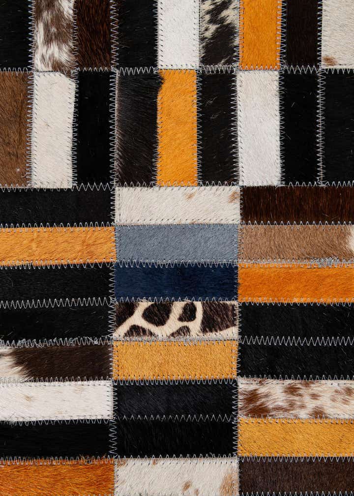 5' 1 x 8' 2 Cowhide - Patchwork Rug