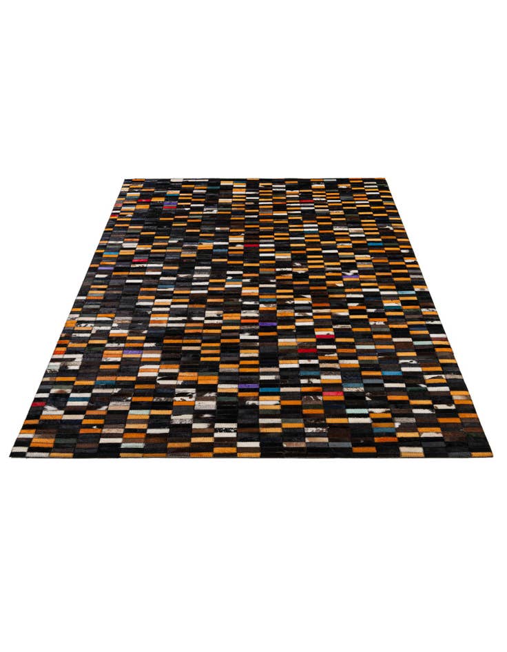 Detail image of 5' 1 x 7' 11 Cowhide - Patchwork Rug