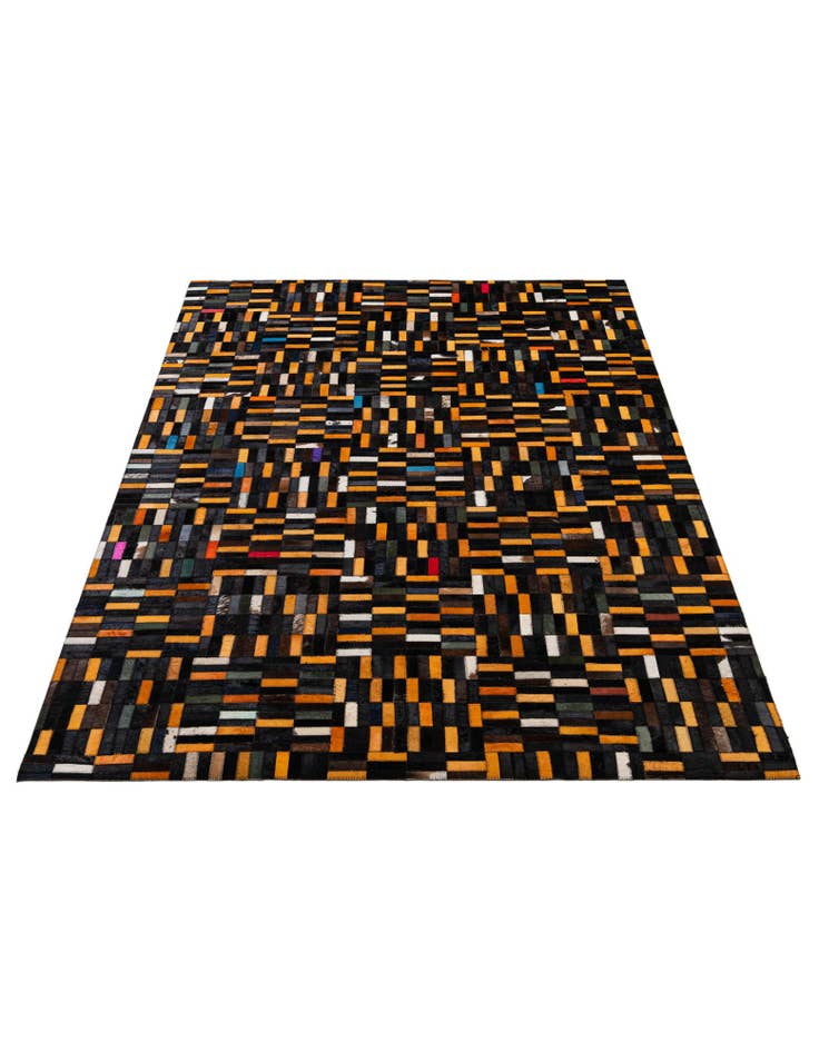 Detail image of 4' 11 x 7' 11 Cowhide - Patchwork Rug