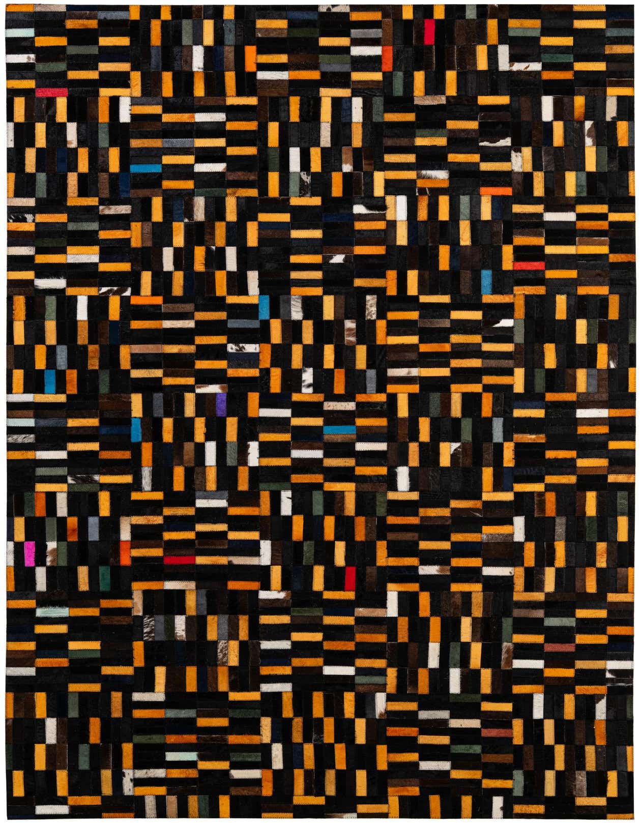 4' 11 x 7' 11 Cowhide - Patchwork Rug