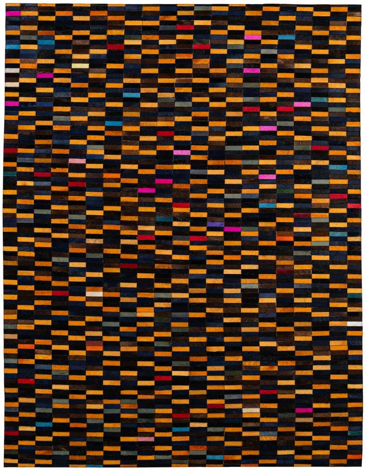 Detail image of 5' 2 x 7' 11 Cowhide - Patchwork Rug