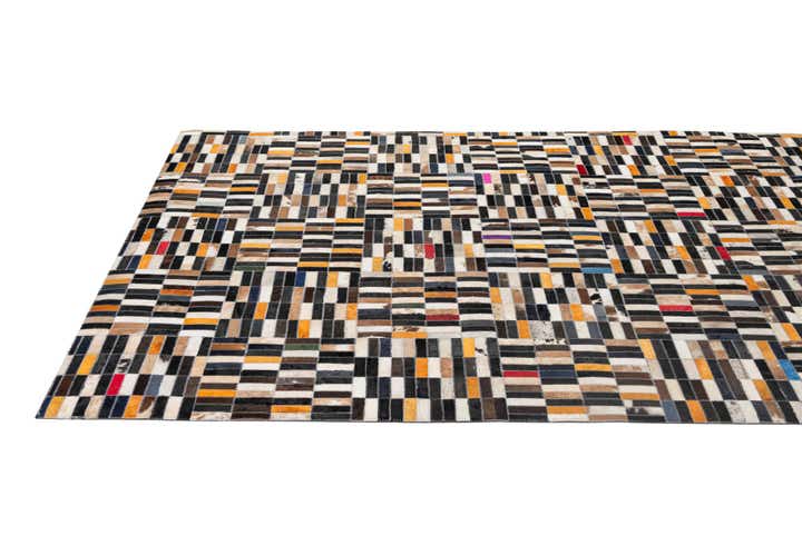 5' 1 x 8' 2 Cowhide - Patchwork Rug