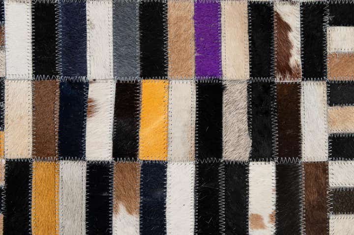 5' 1 x 8' 2 Cowhide - Patchwork Rug