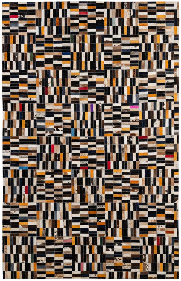 Detail image of 5' 1 x 8' 2 Cowhide - Patchwork Rug