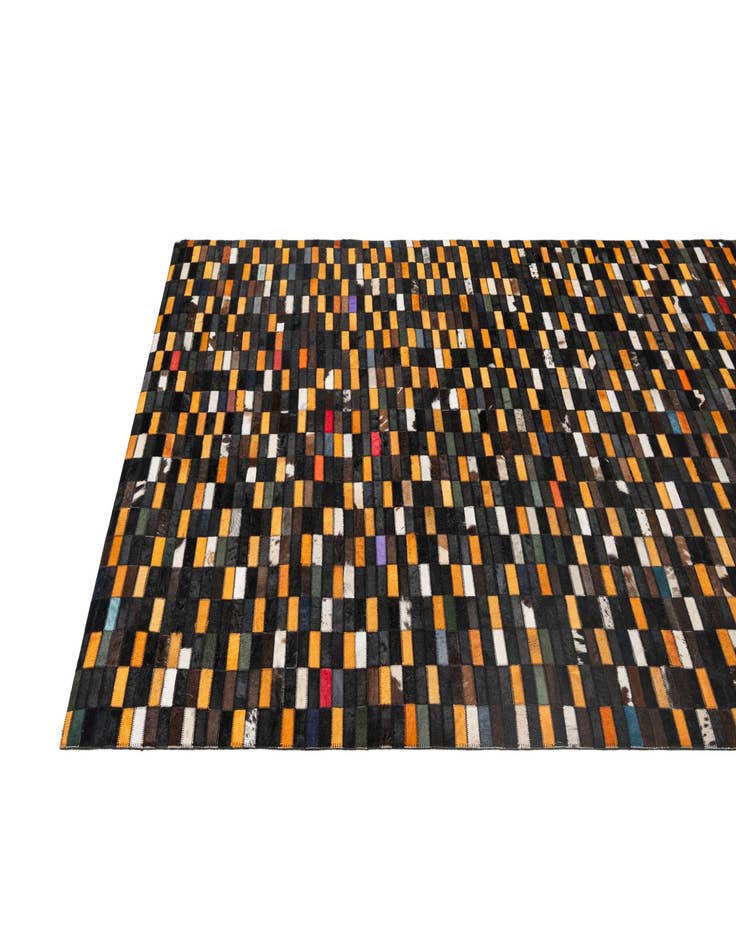 Detail image of 5' x 8' Cowhide - Patchwork Rug