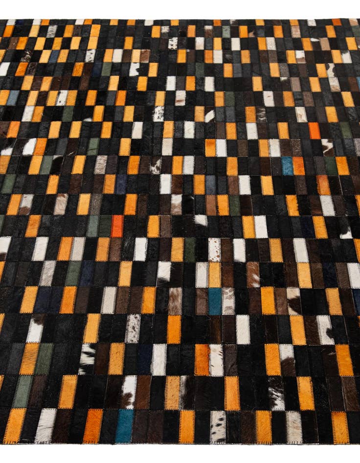 Detail image of 5' x 8' Cowhide - Patchwork Rug