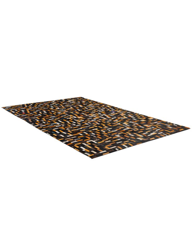 Detail image of 5' 1 x 8' 1 Cowhide - Patchwork Rug