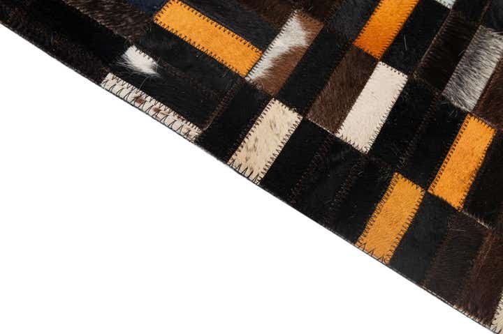 5' 1 x 8' 1 Cowhide - Patchwork Rug